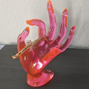 NWT Express Bracelet Orange And Rhinestone